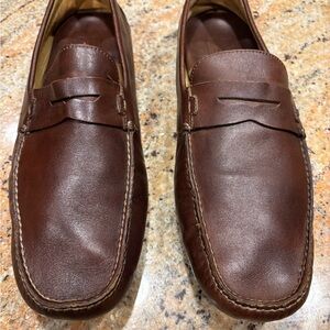 Men's Brown Leather Loafers